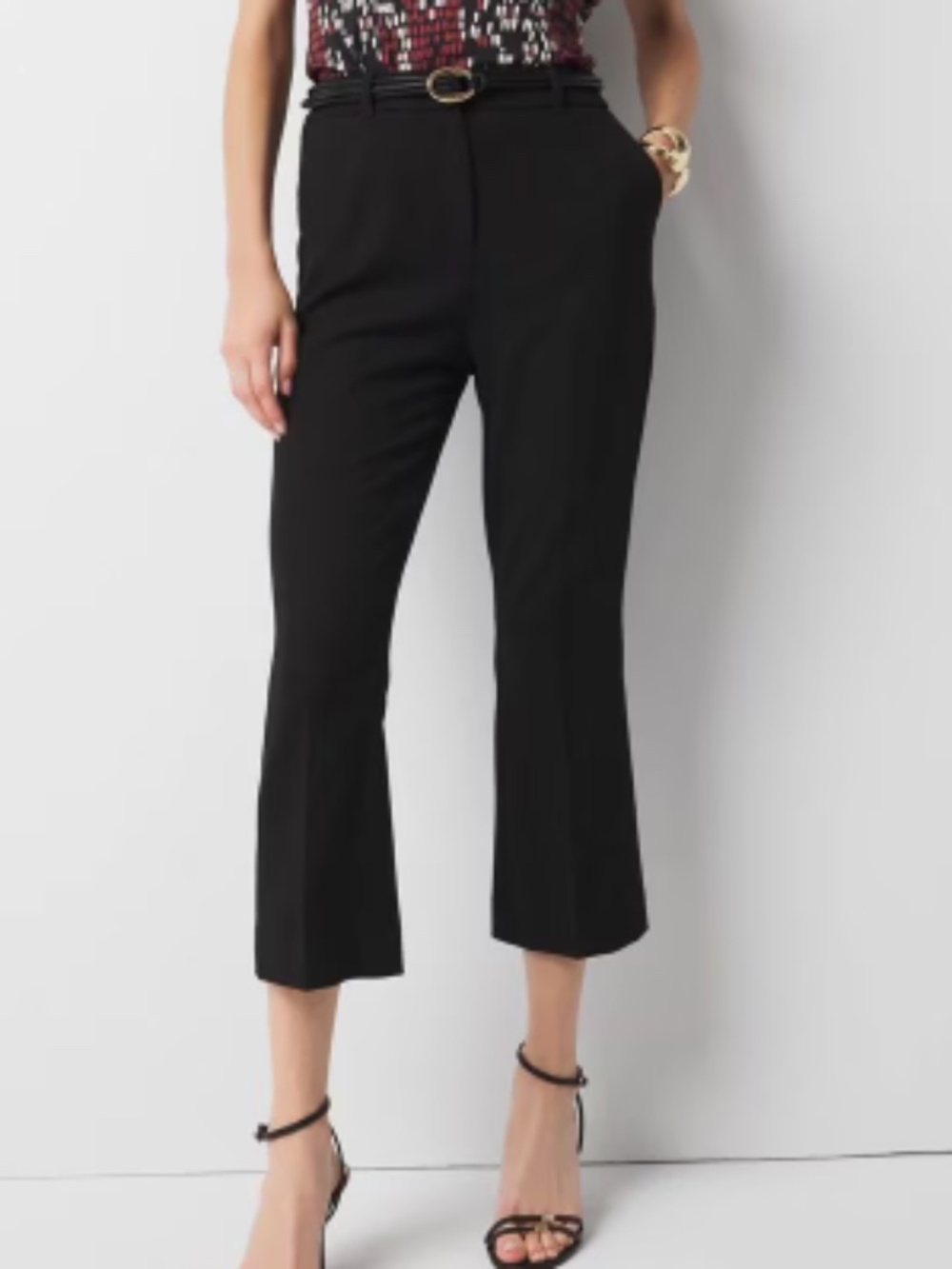 White House Black Market Tailored Kick Flare Pants – Black – 8 Short